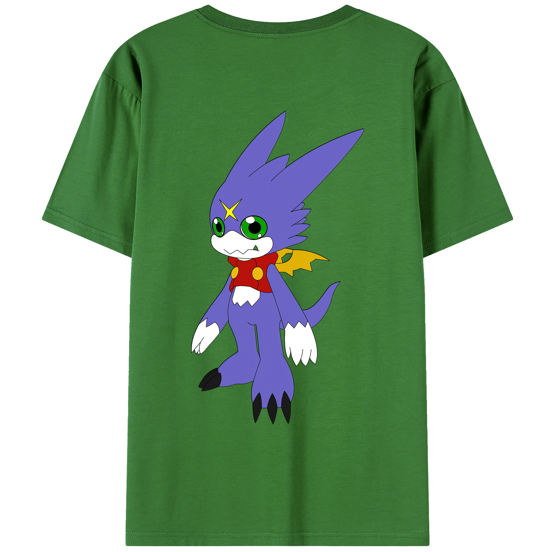（画像用） Digimon デジタルモンスター/デジモン レディース半袖Tシャツ(バックプリント)